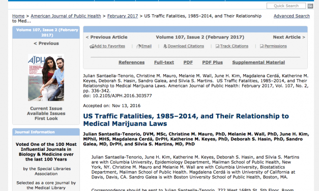MJ does raise risk of a car crash