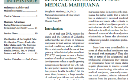 Malpractice Liability and Medical Marijuana