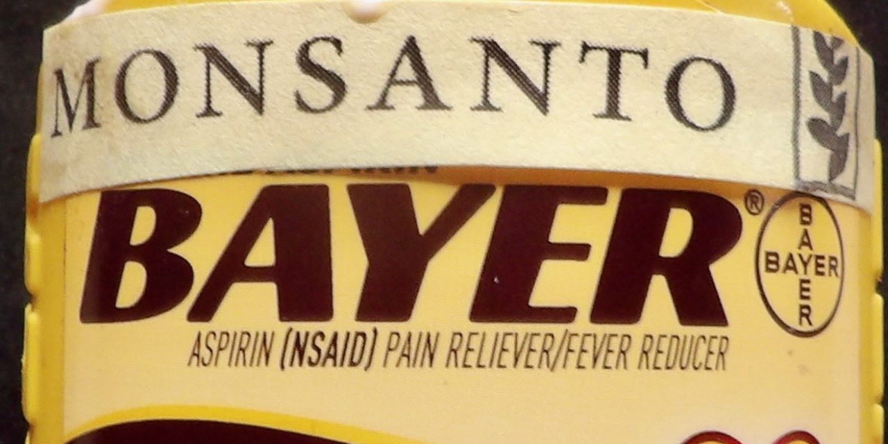 Will Bayer/Monsanto stop promoting aspirin?