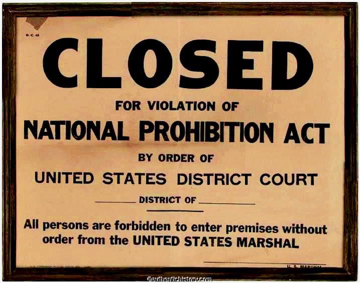 Note on Alcohol Prohibition